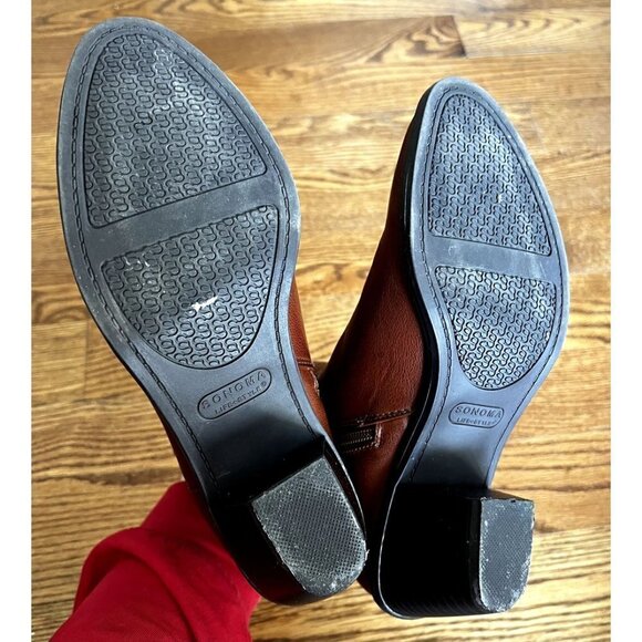 SONOMA Ankle Boots The "McKenzie" Elastic Side Panel with Block heel sz 9.5 - Picture 11 of 11
